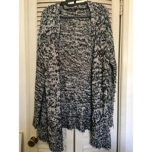 Black and white cardigan